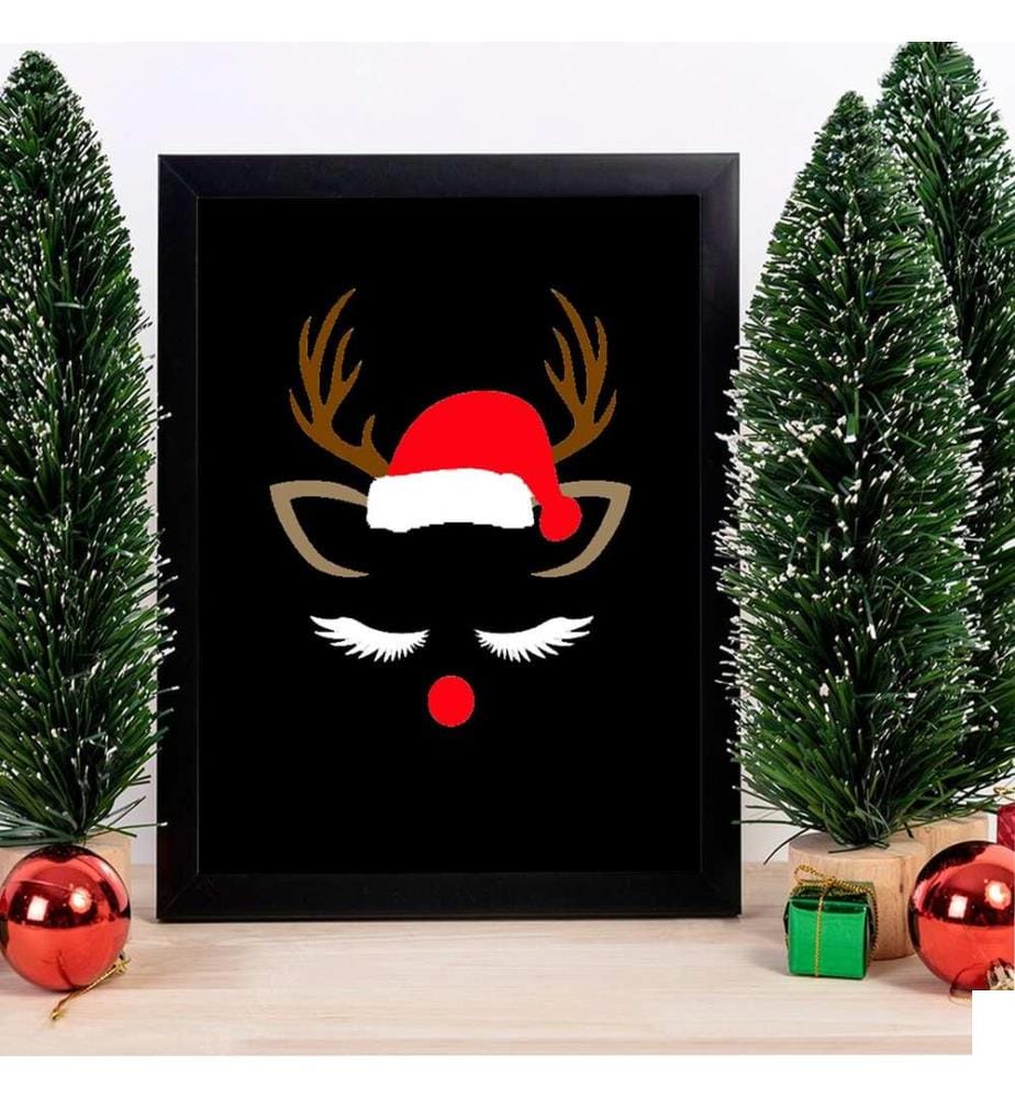Peinture décorative encadrée en MDF, Multicolore, 100% MDF