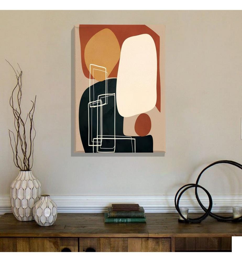 Peinture décorative sur toile, Multicolore, 100% CANVAS