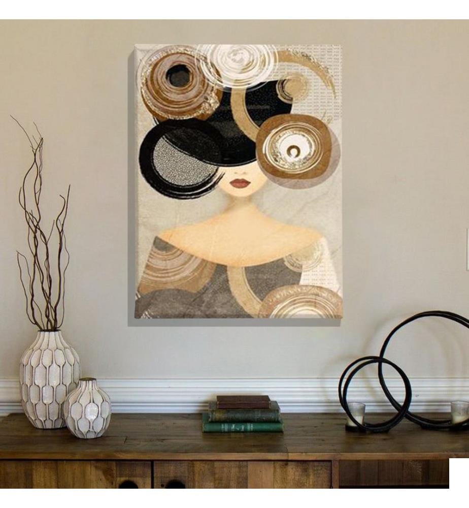 Peinture décorative sur toile, Multicolore, 100% CANVAS