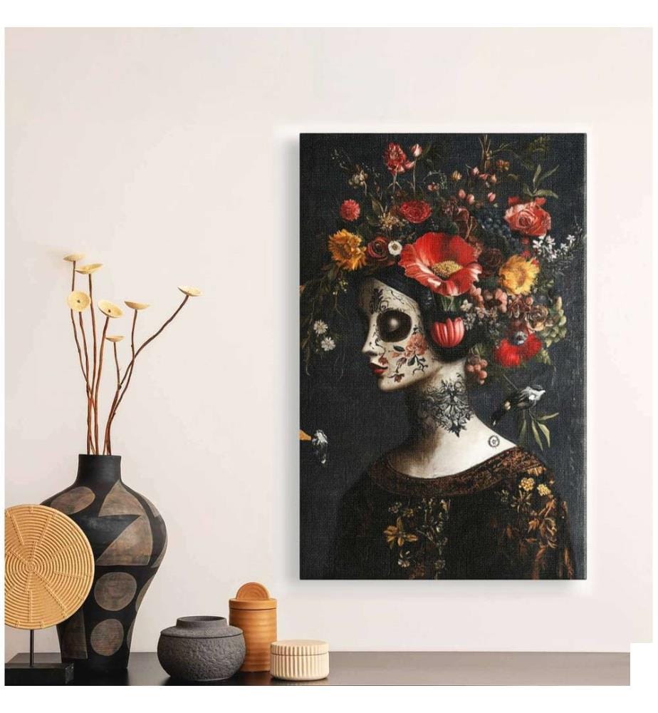 Peinture décorative sur toile, Multicolore, 100% CANVAS