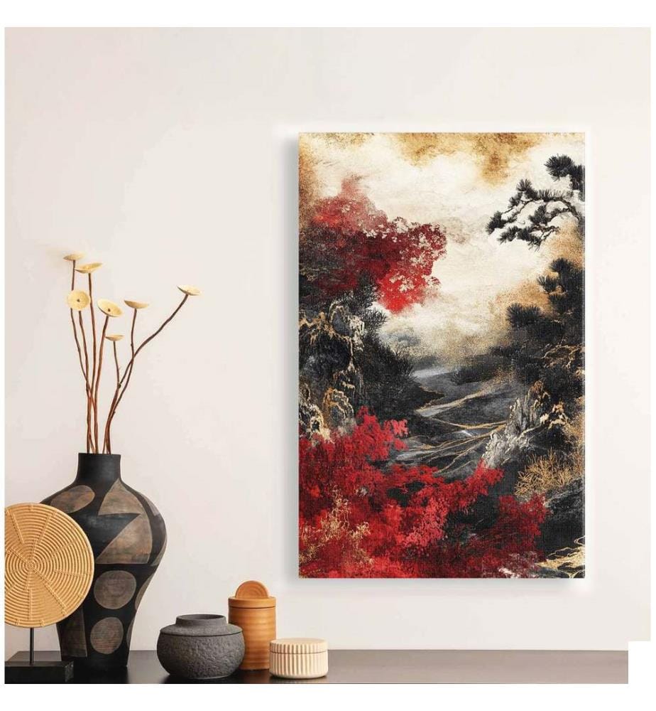 Peinture décorative sur toile, Multicolore, 100% CANVAS