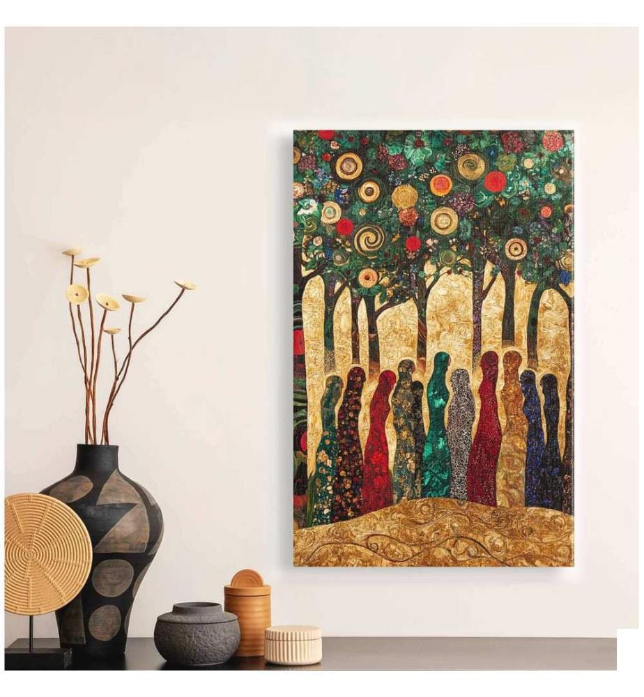 Peinture décorative sur toile, Multicolore, 100% CANVAS