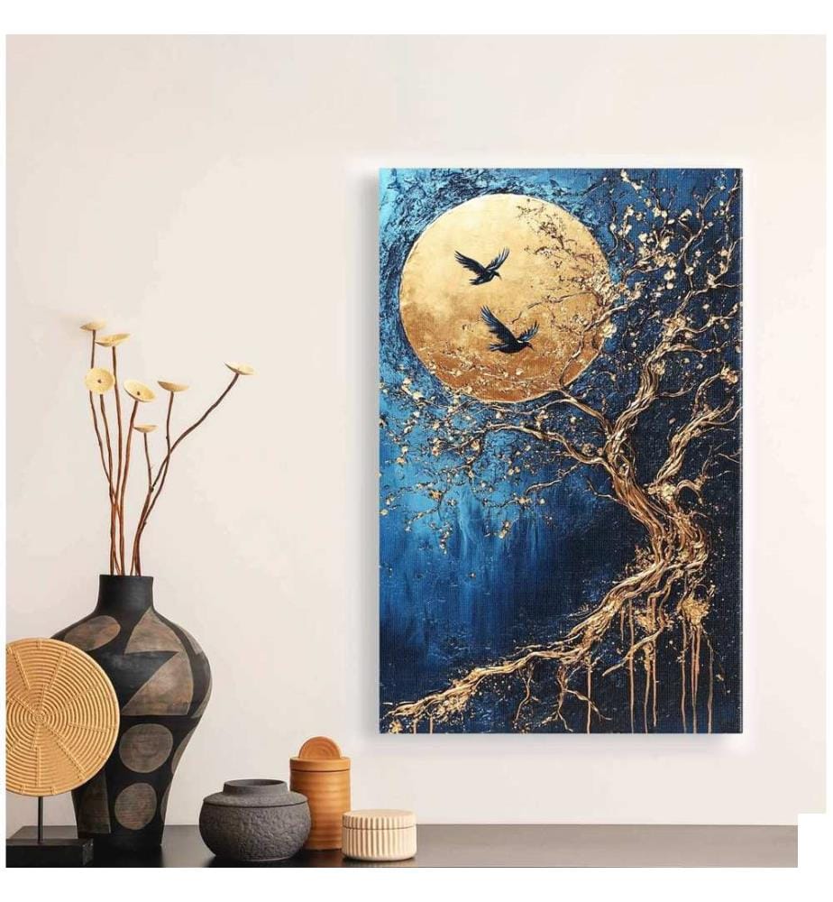 Peinture décorative sur toile, Multicolore, 100% CANVAS