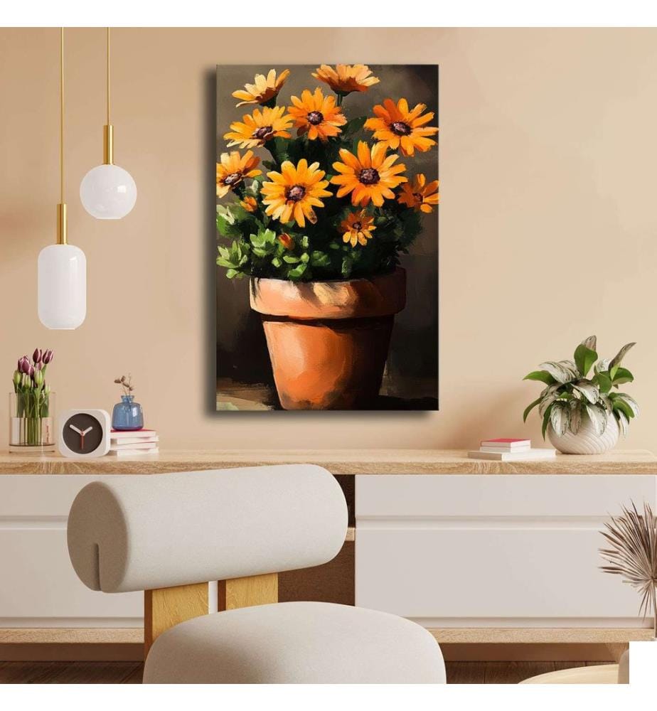 Peinture décorative sur toile, Multicolore, 100% CANVAS