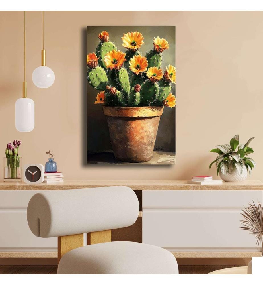 Peinture décorative sur toile, Multicolore, 100% CANVAS