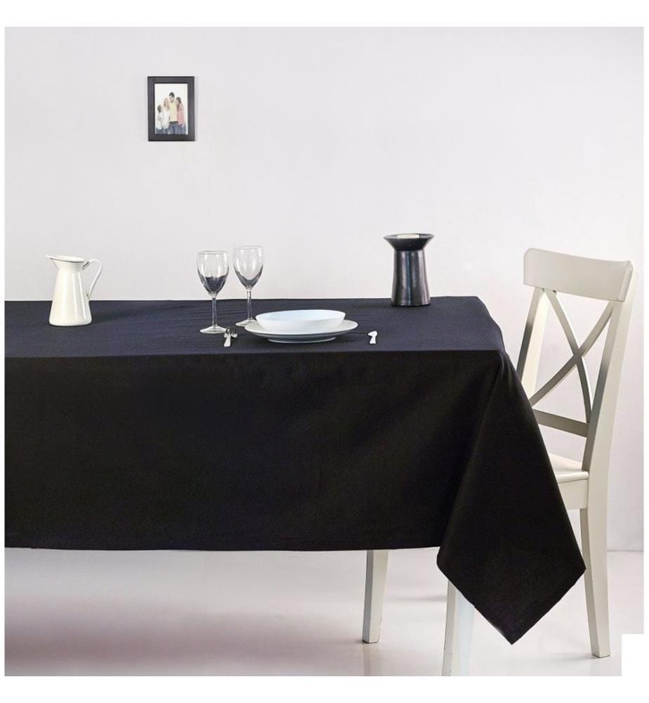 Nappe, noire, 65 % COTON / 35 % POLYESTER