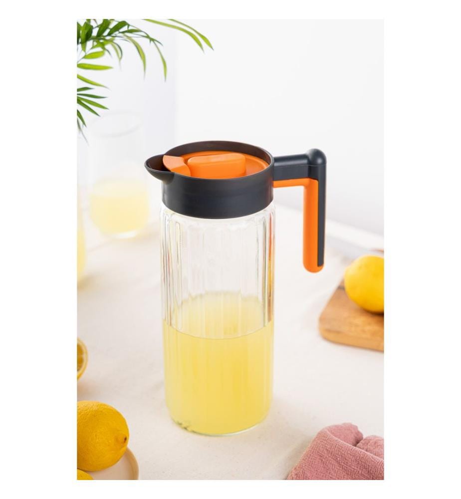 Bouteille, Multicolore, 100% Verre, Couvercle en plastique