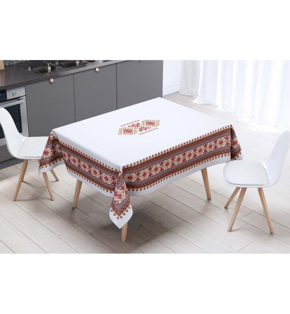 Nappe, 100 % polyester, blanche