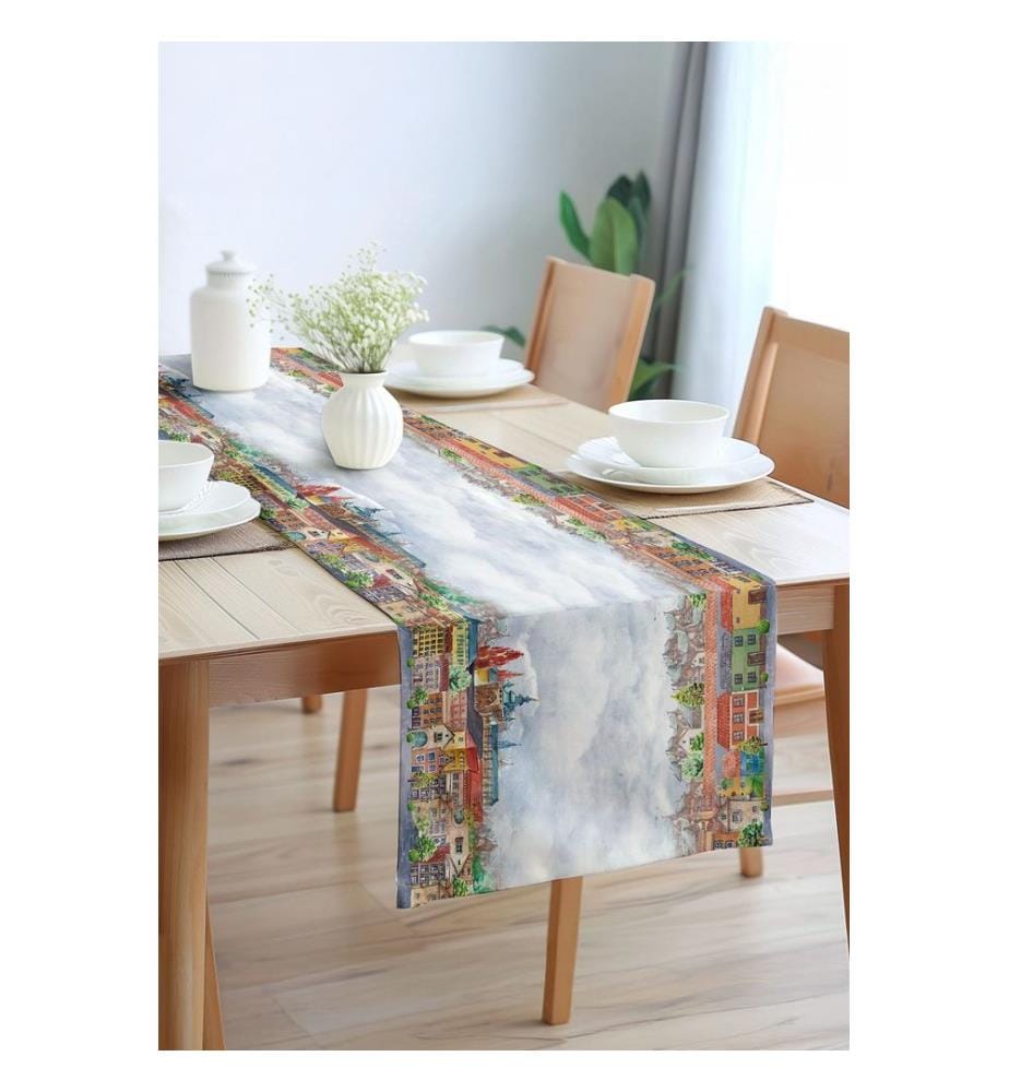 Tapis de course, 100 % coton, multicolore