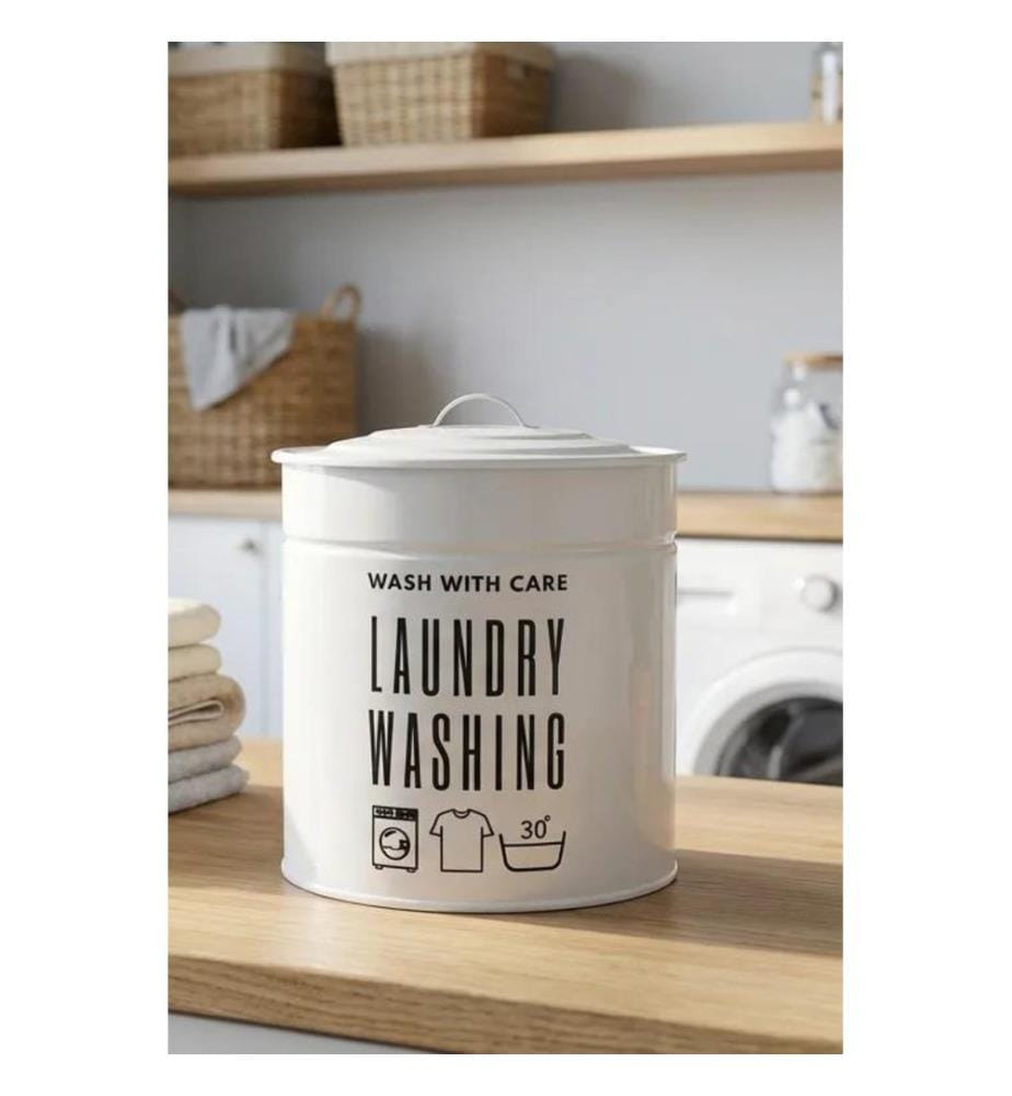 Boîte de rangement, blanche, 100% métal