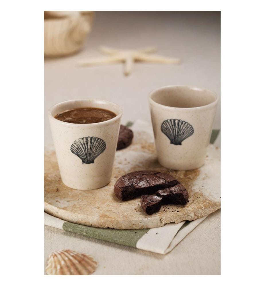 Ensemble de 2 tasses, bleu, 100% porcelaine