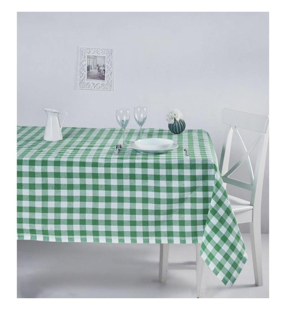Nappe, verte, en coton