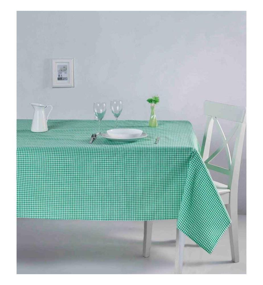Nappe, verte, en coton