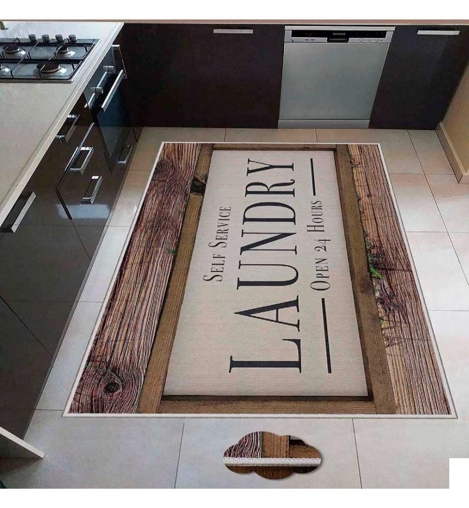 Tapis, crème, brun, vert, 100 % polyester, 180 x 280 cm