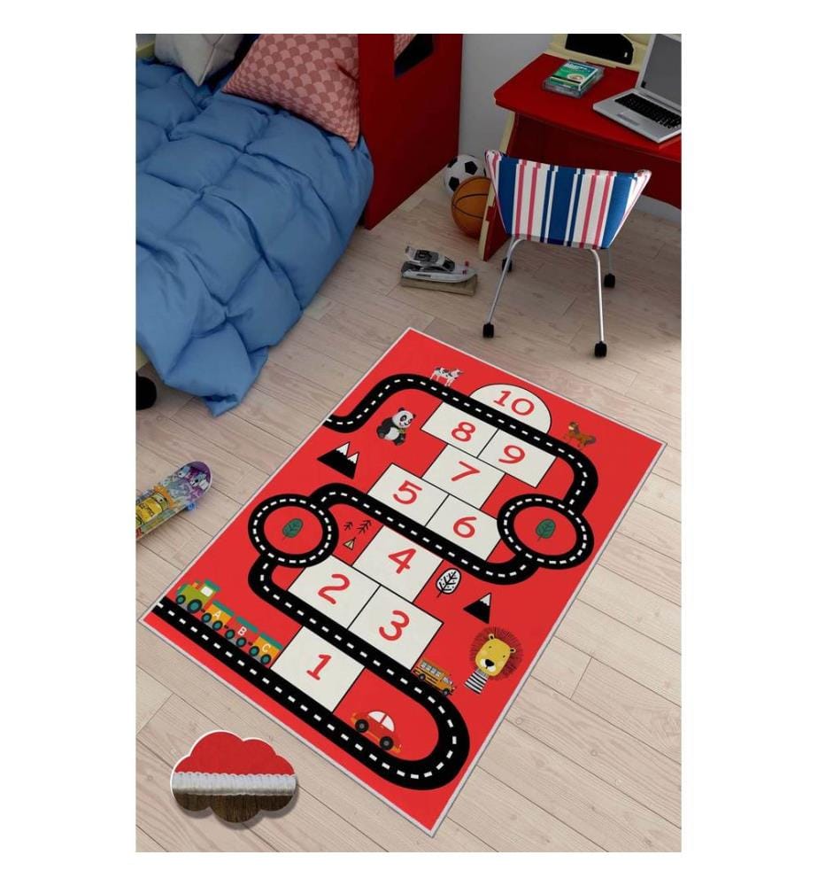 Tapis, Multicolore, 100% Polyester, 60 x 100 cm