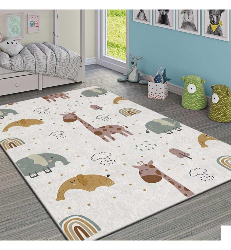 Tapis, multicolore, 100% polyester, 100 x 180 cm