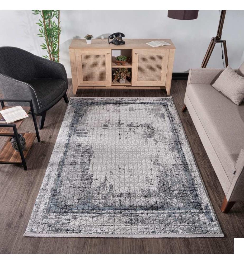 Tapis, bleu foncé, 70% polypropylène / 30% polyester, 160 x 230 cm