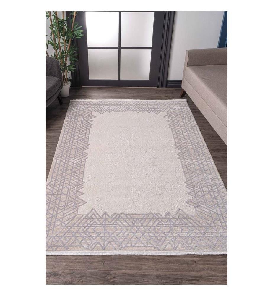 Tapis, gris, 100% acrylique, 160 x 230 cm