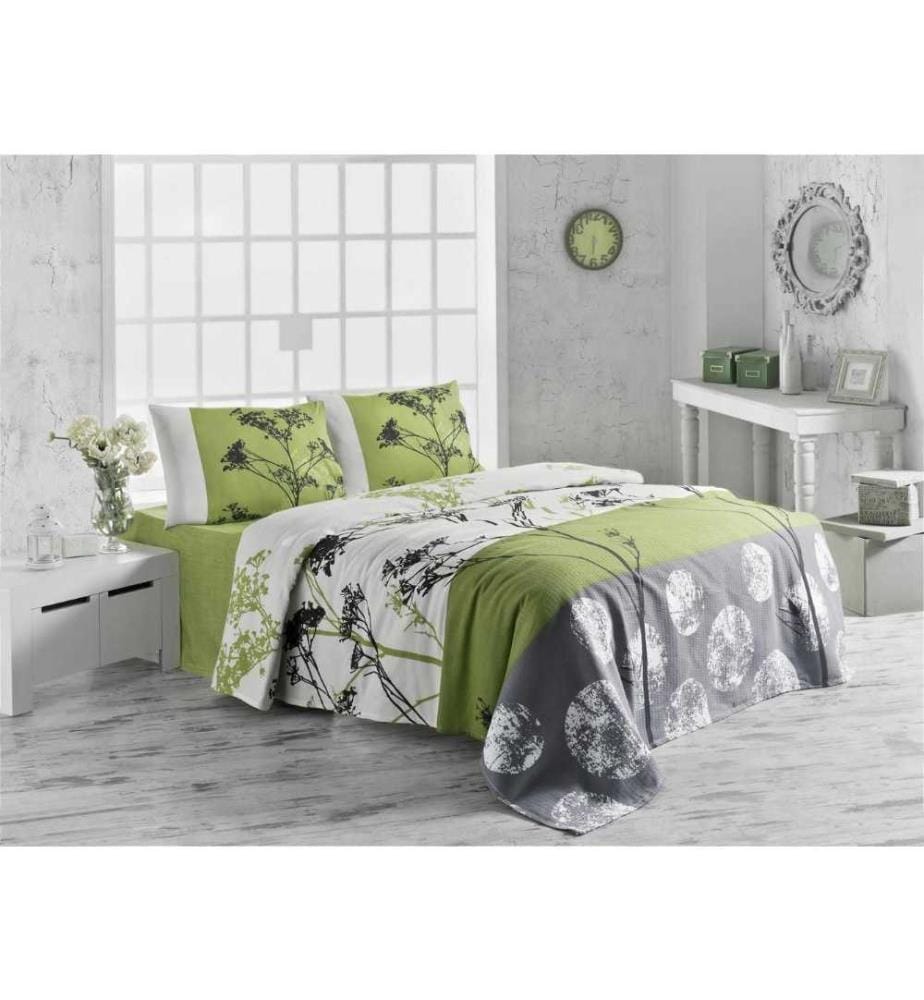 Piqué simple, blanc vert gris noir, coton, 260 gr-m²,