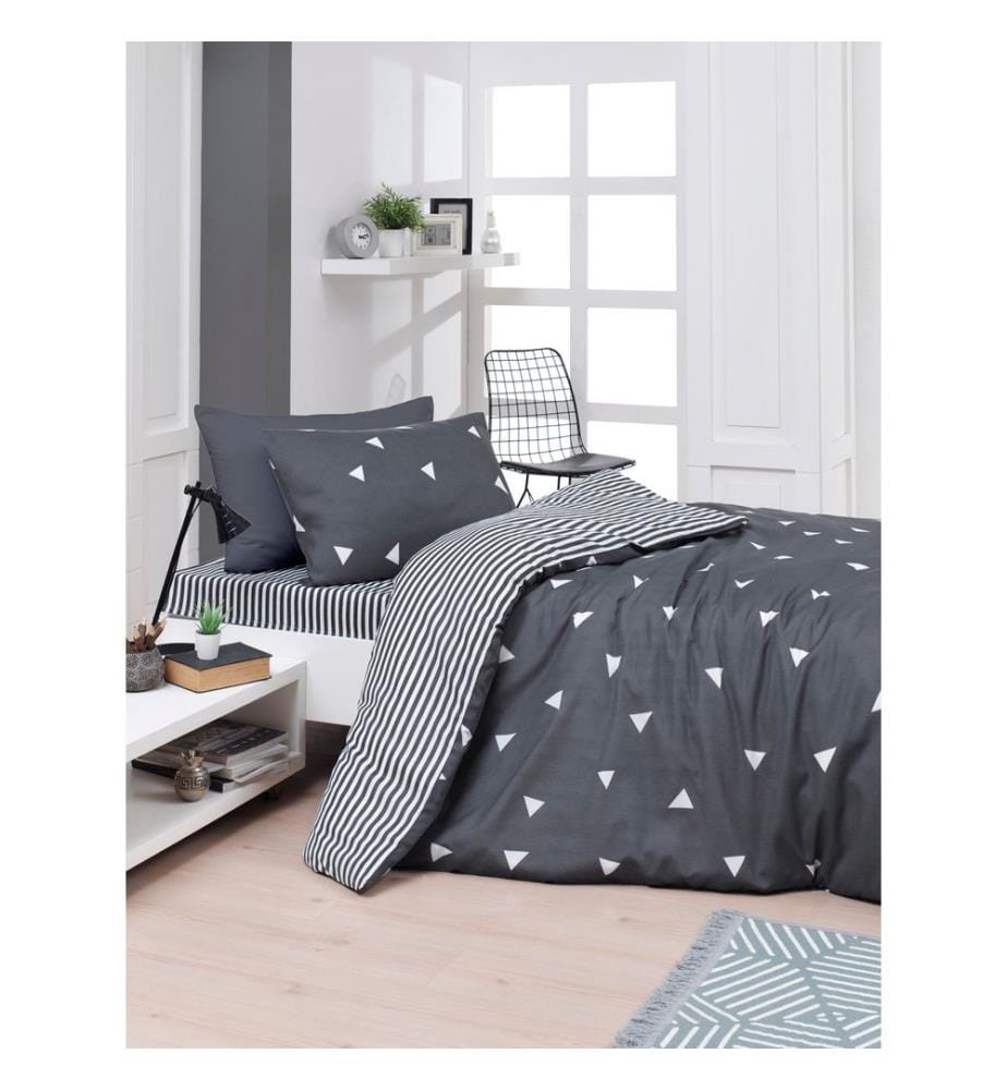 Gris, Blanc, Couette, 65% De Coton , 35% De Polyester