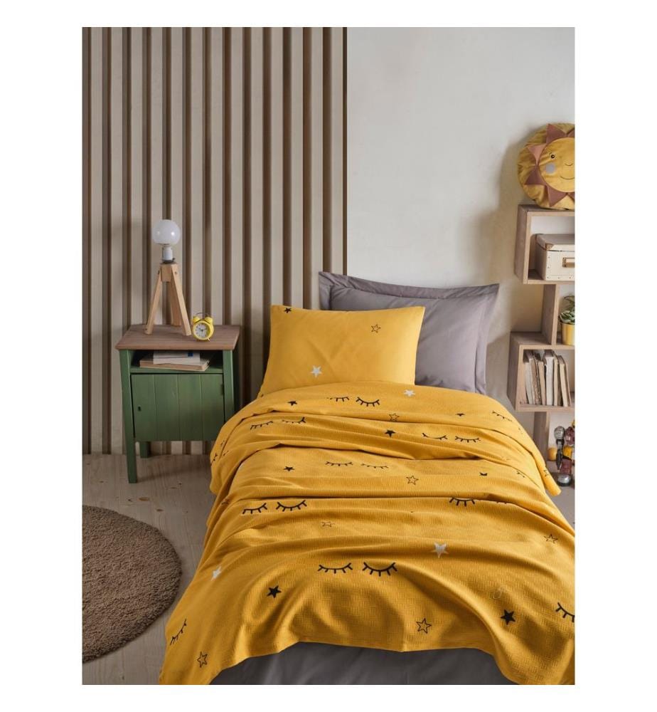 Piqué simple L, jaune, 100 % COTON