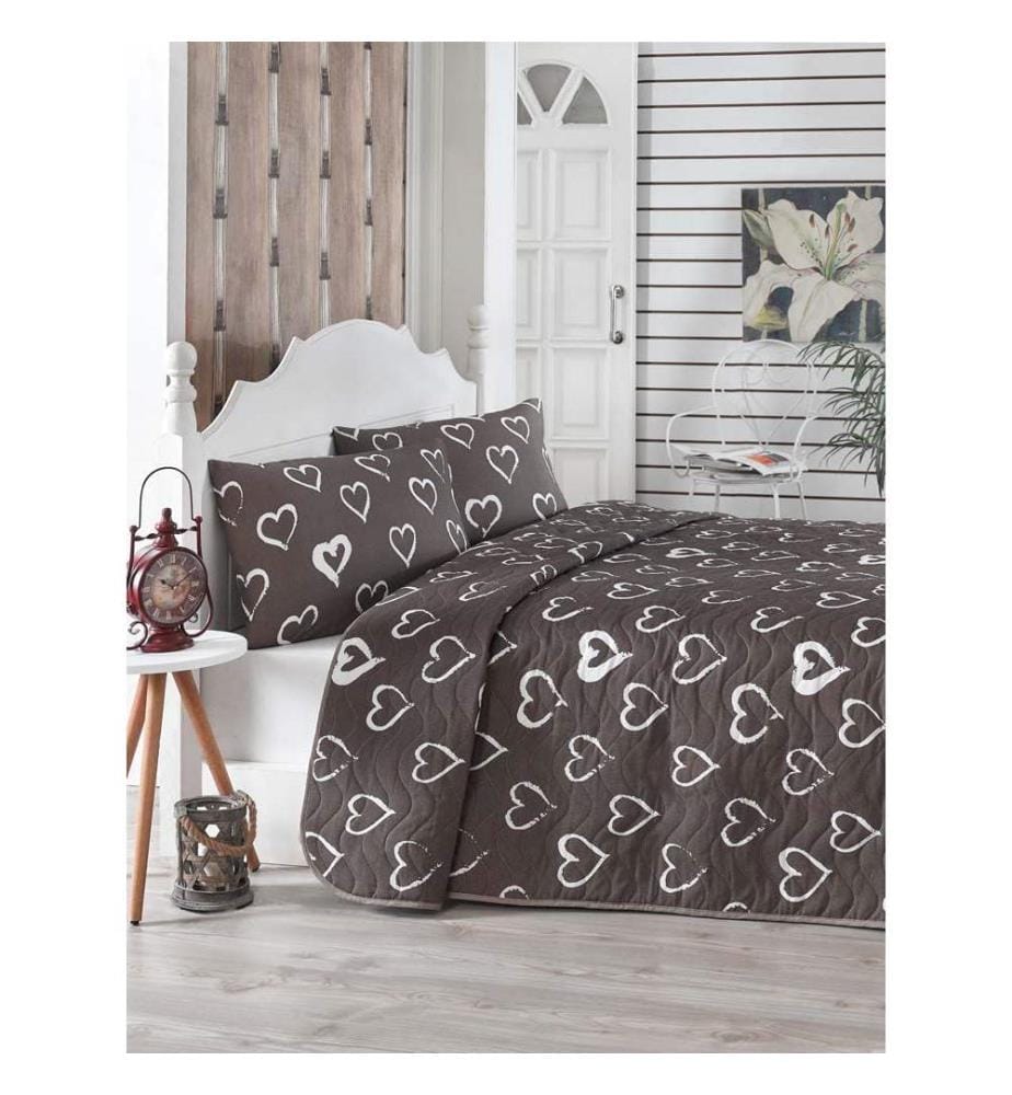 Marron, Couette, 65% De Coton , 35% De Polyester, Couverture ,