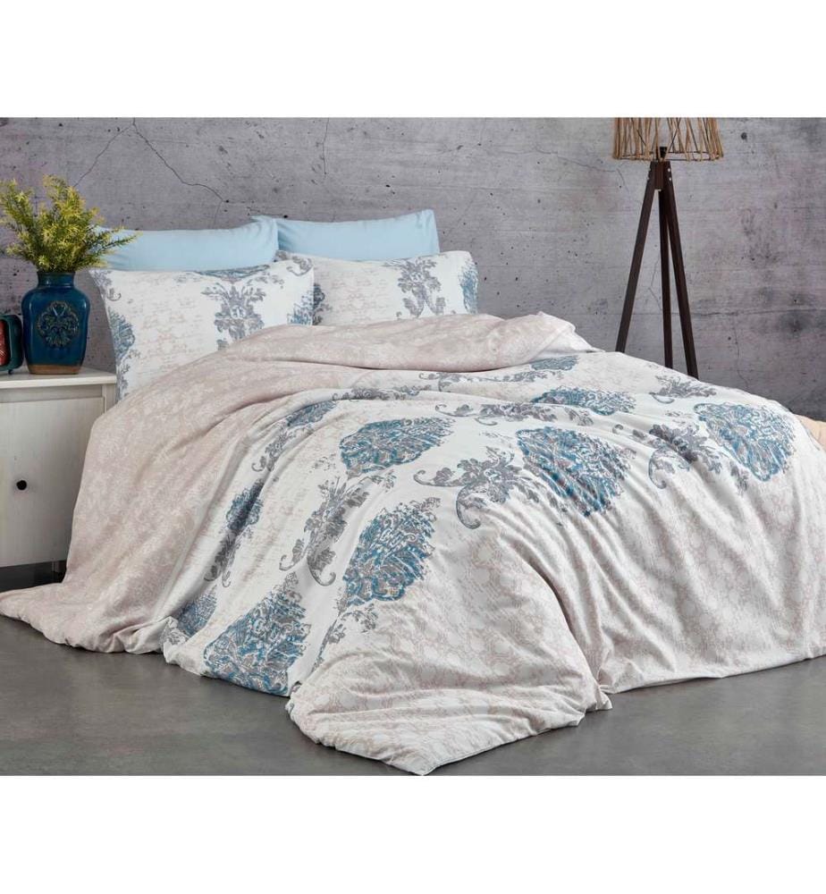 Bleu, Couette, Coton Ranforce