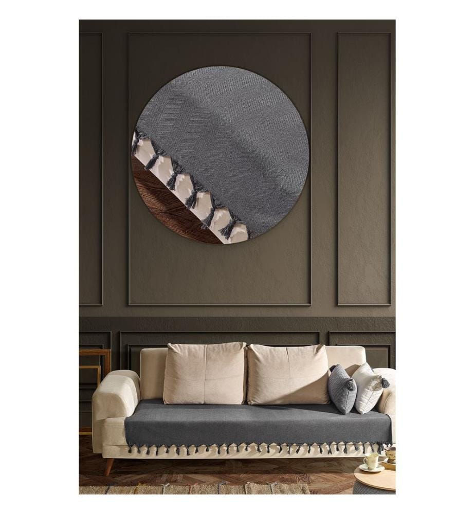 Housse de canapé, anthracite, 70% coton / 30% polyester