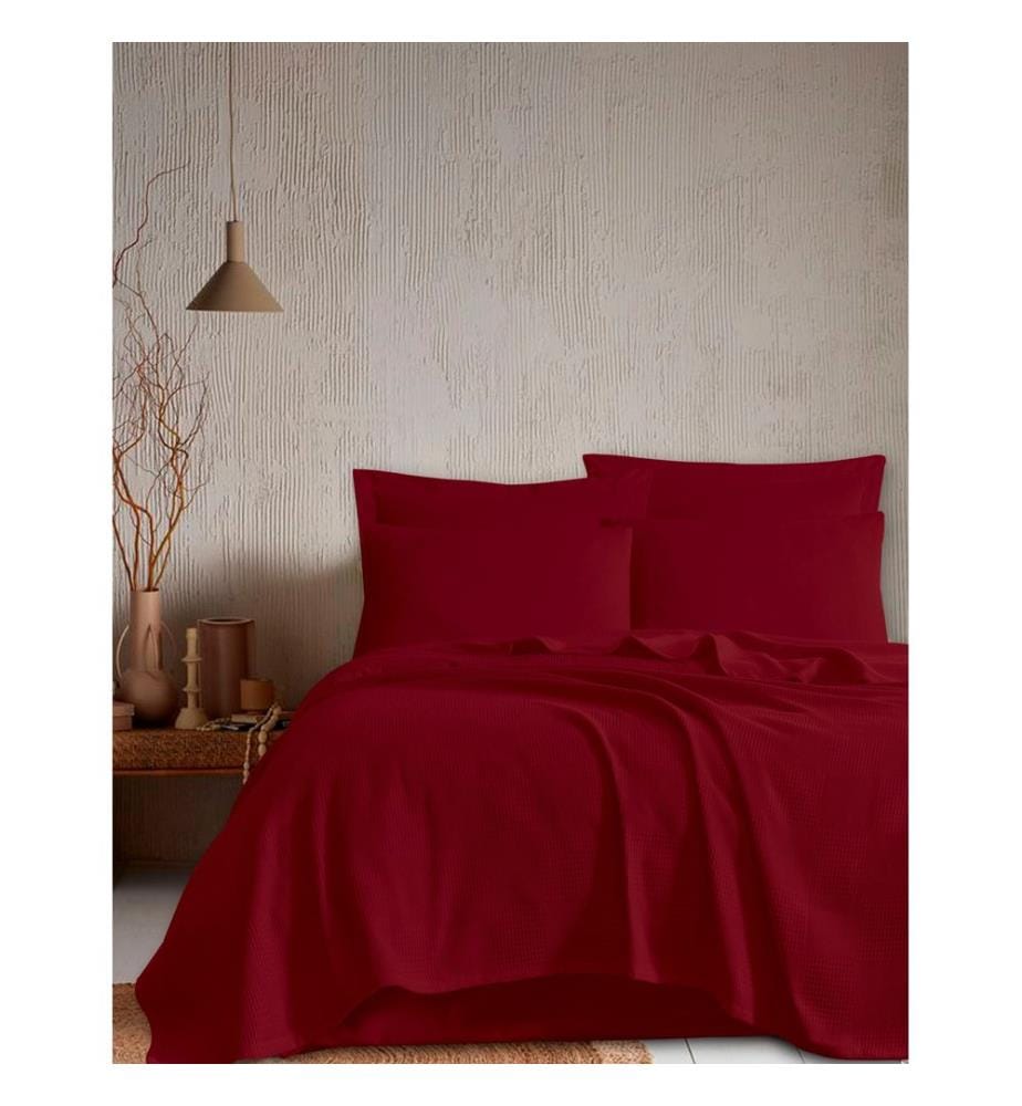 Piqué simple, rouge bordeaux, 100 % COTON