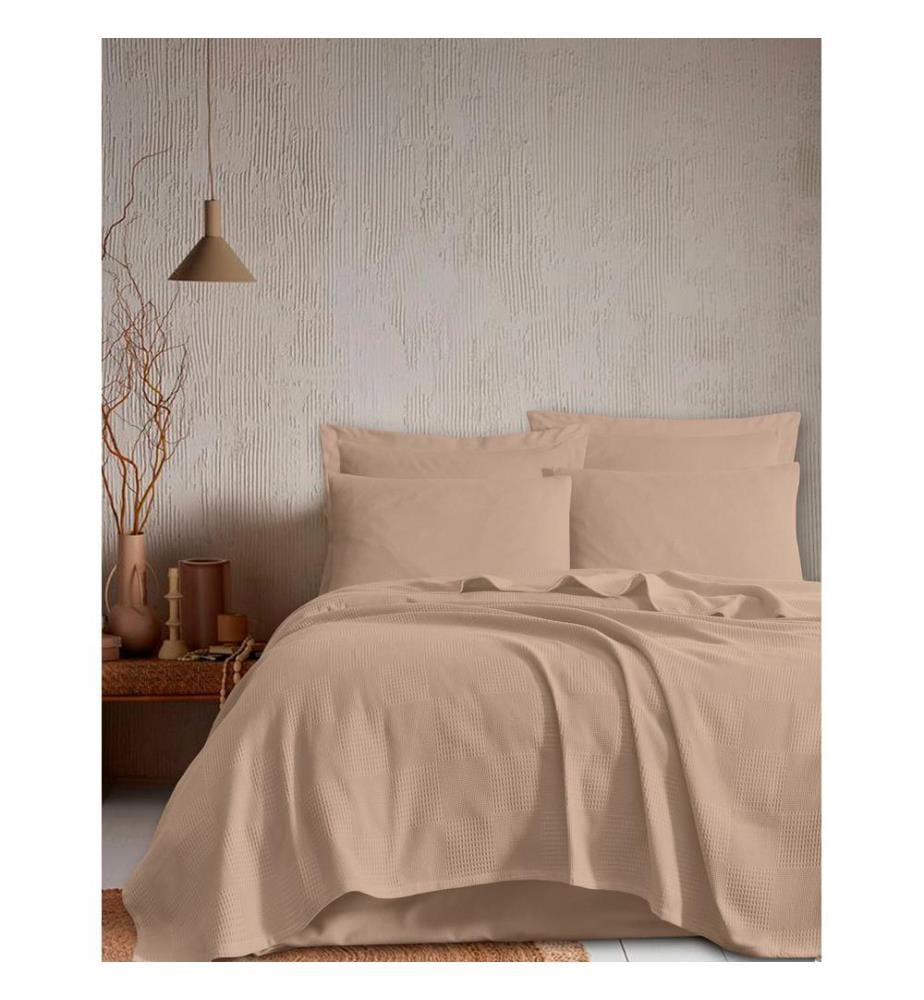 Piqué simple, beige, 100 % COTON