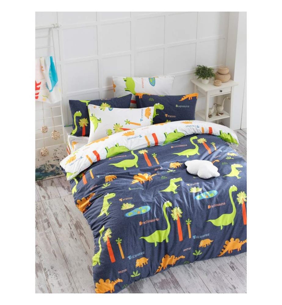 Housse de couette Super King, FR, 65 % coton / 35 % polyester, bleu foncé