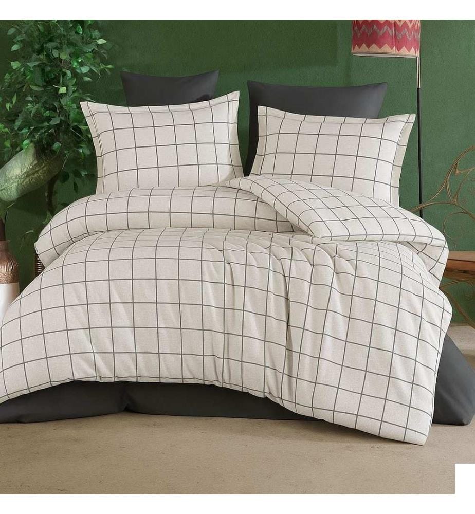 Housse de couette King, FR, 50 % coton / 50 % polyester, blanche