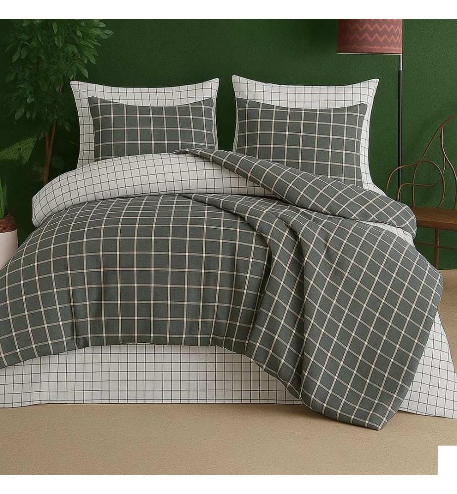 Housse de couette Super King, FR, 50 % coton / 50 % polyester, anthracite