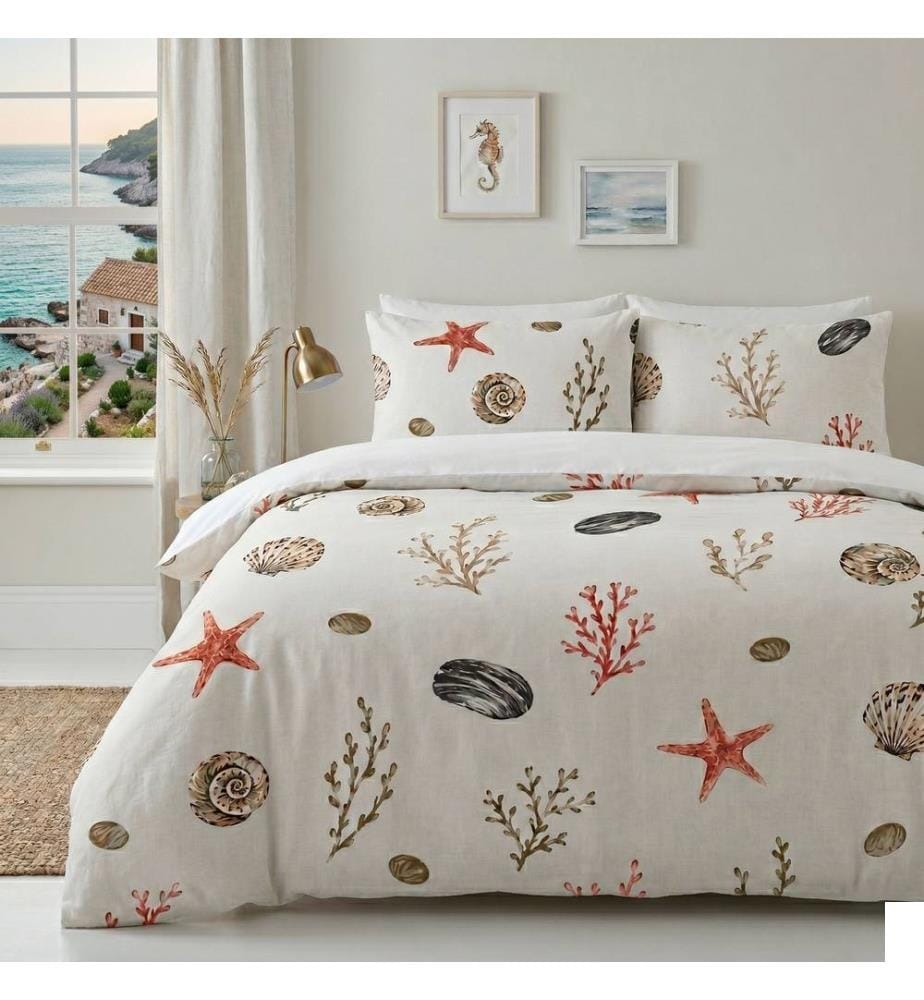 Housse de couette une place, FR, 70 % coton / 30 % polyester, multicolore