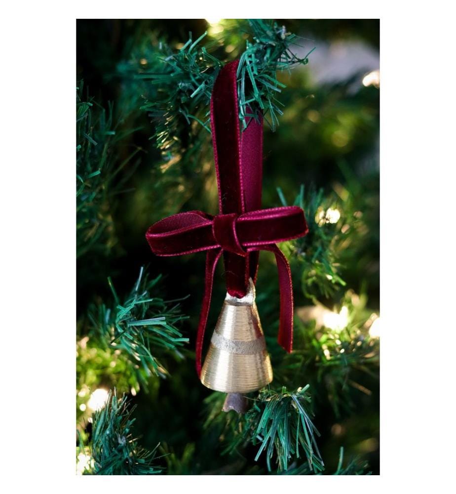 Décoration pour sapin de Noël, rouge bordeaux, 100 % VELOURS