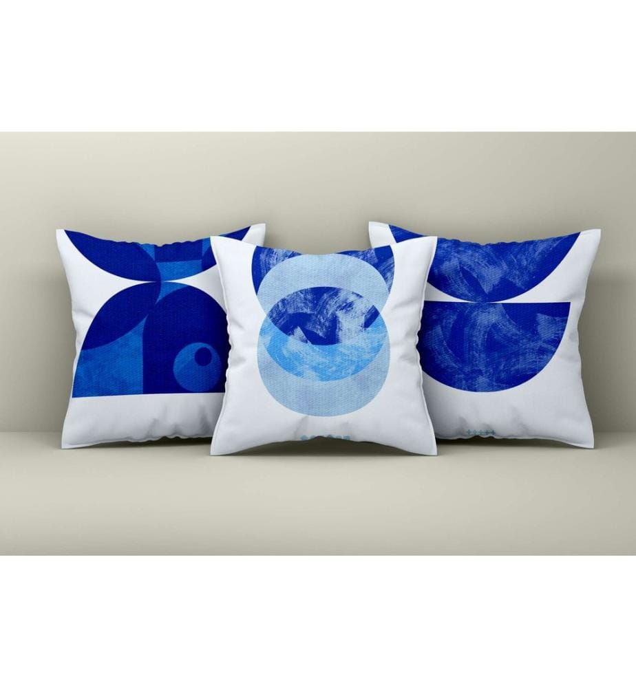 Ensemble de housses de coussin, 3 pièces, multicolore, 50 % COTON / 50 % POLYESTER