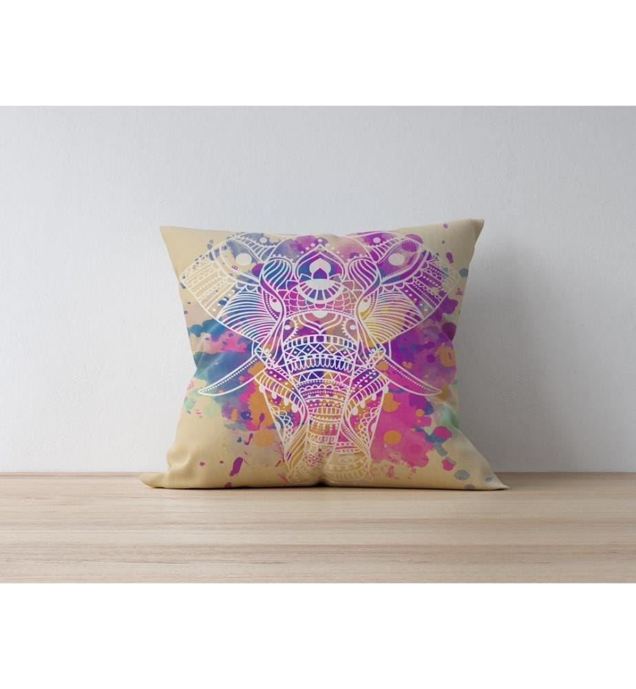 Housse de coussin, Multicolore, 50% Polyester / 50% Coton