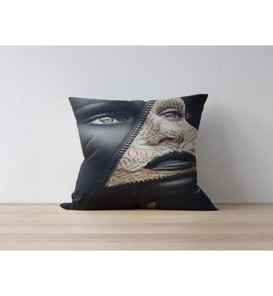 Housse de coussin, Multicolore, 50% Polyester / 50% Coton