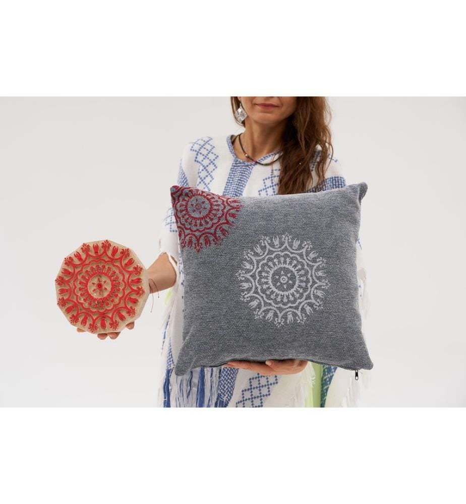 Coussin, gris foncé, 100 % CHENILLE