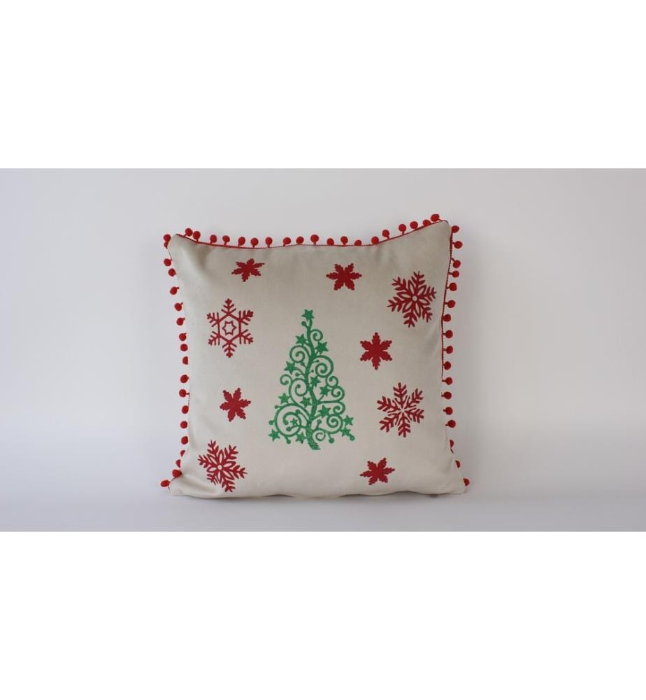 Coussin, crème, 100 % VELOURS