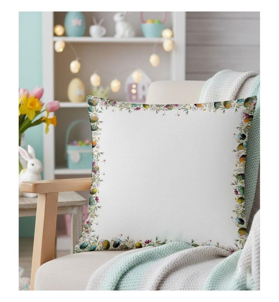 Housse de coussin, 100 % coton, multicolore
