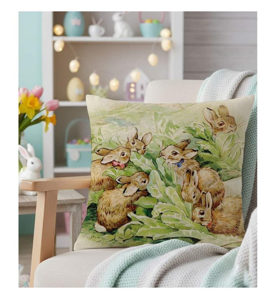 Housse de coussin, 100 % coton, multicolore