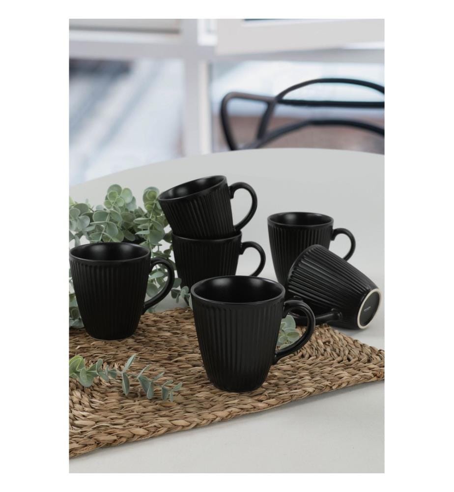 Noir, Tasse À Café, En Céramique