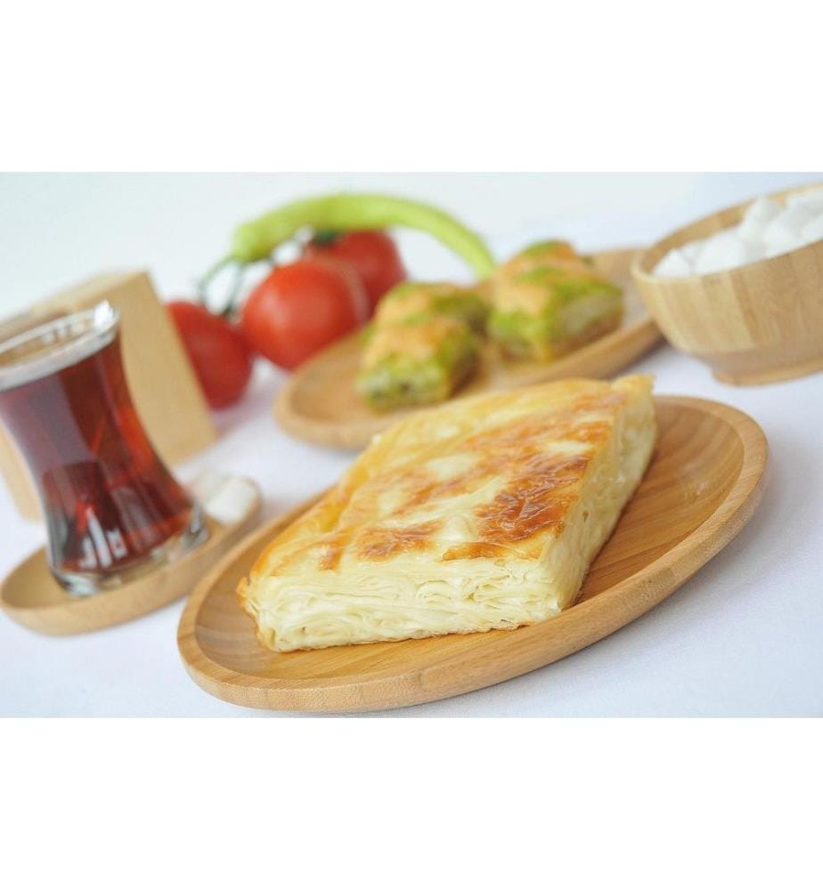 Assiette, Noyer, Bambou