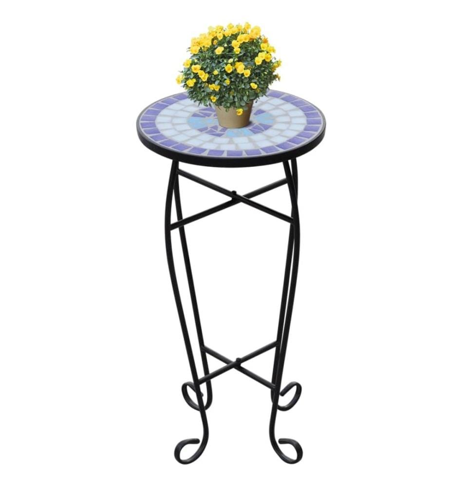Table d'appoint Mosaïque Bleu et blanc