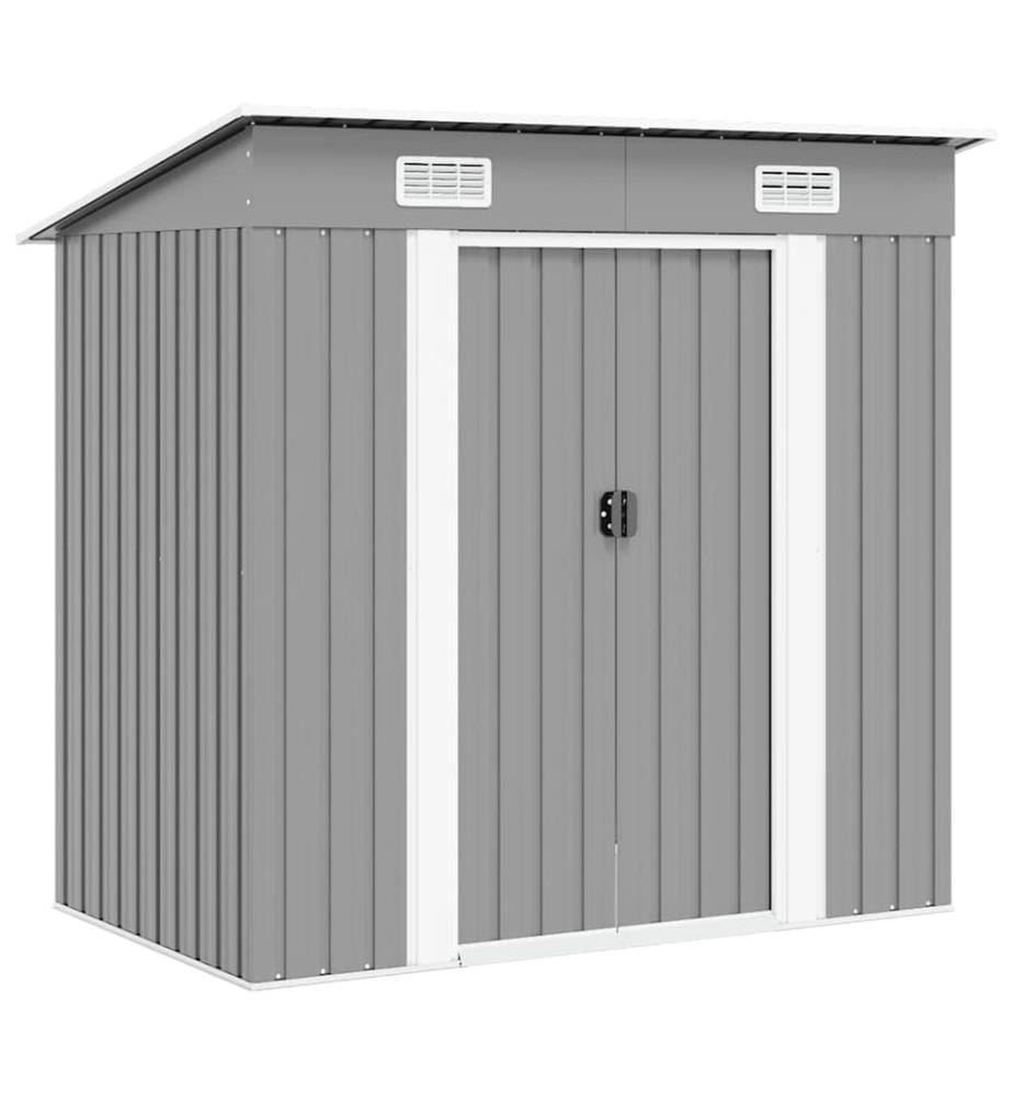 Abri de jardin Métal Gris