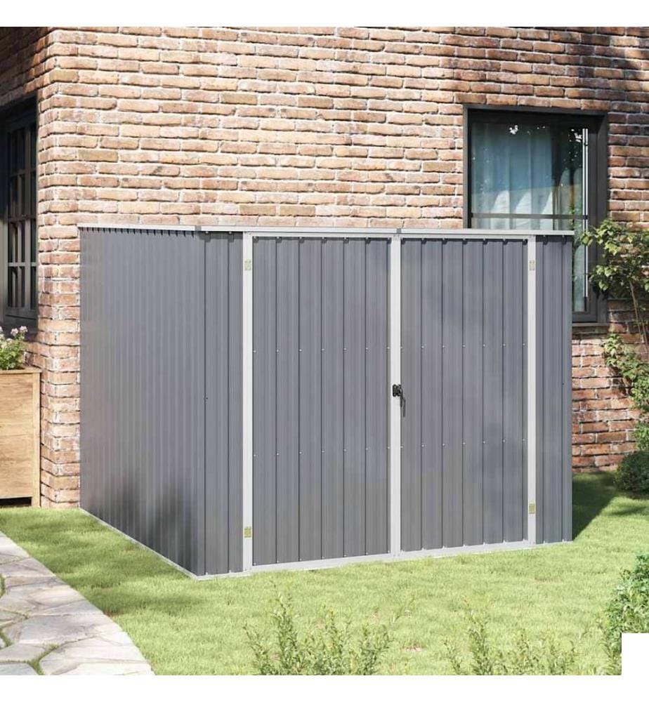 Abri de jardin Gris 195x198x159 cm Acier galvanisé