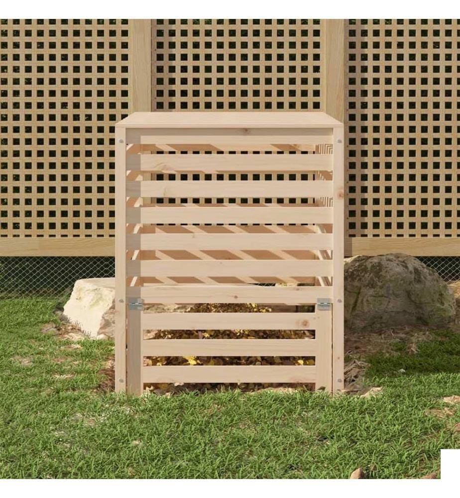 Composteur 82,5x82,5x99,5 cm Bois massif de pin