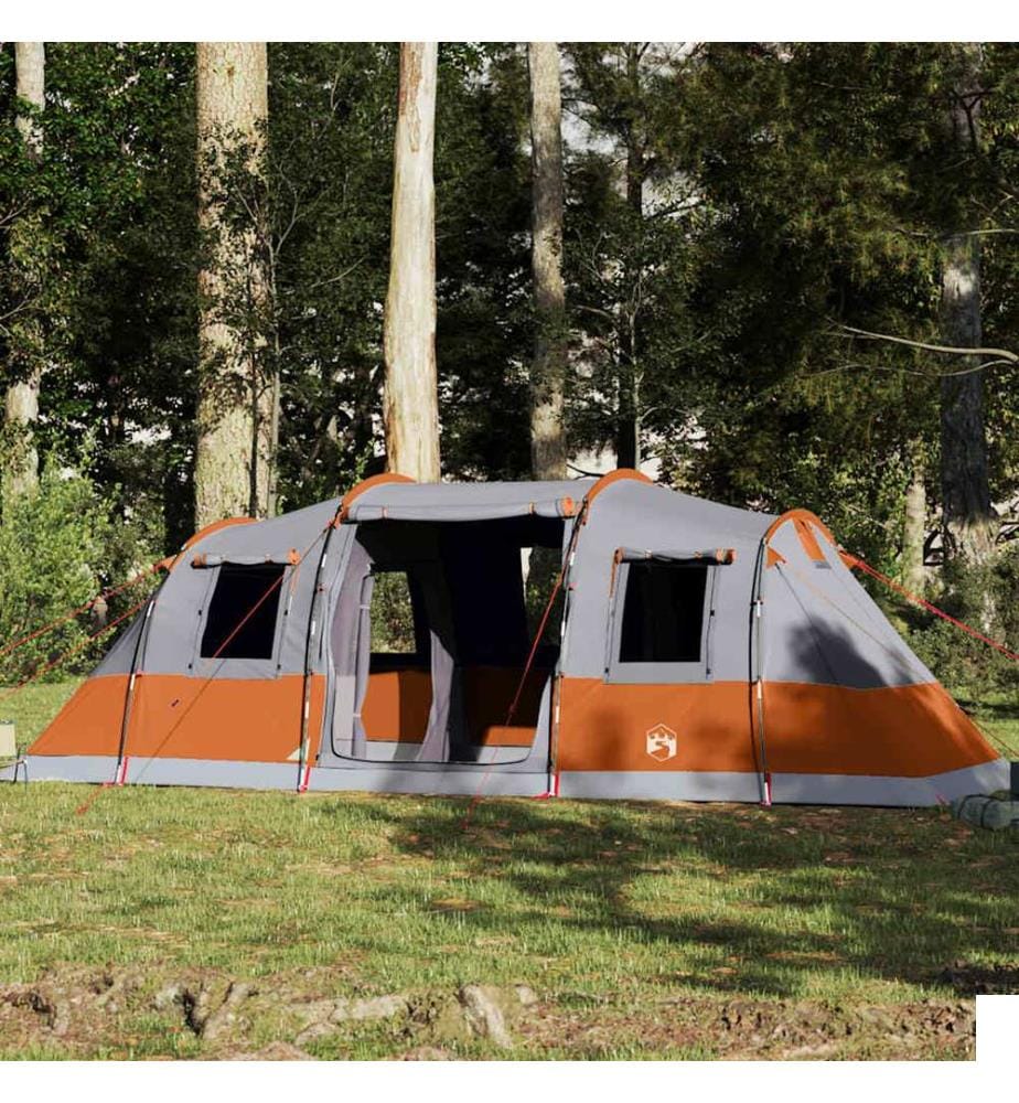 Tente familiale tunnel 6 personnes gris imperméable