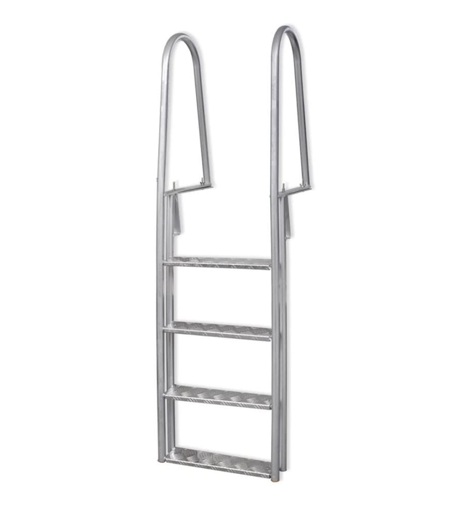 Échelle de piscine/quai à 4 marches Aluminium 167 cm